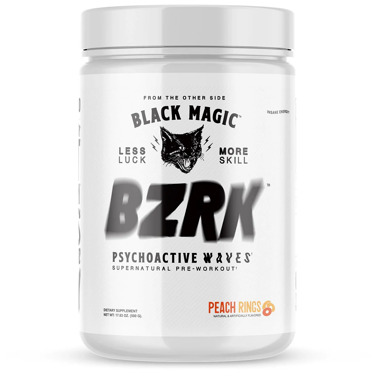 Black Magic BZRK Pre-Workout 487.5g Peach Rings