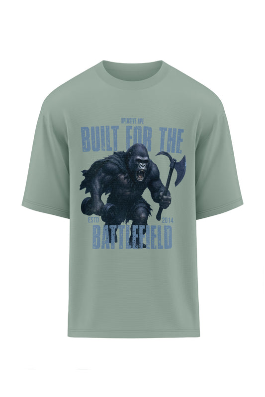 XAPE Battlefield  Oversized Tee - Sage