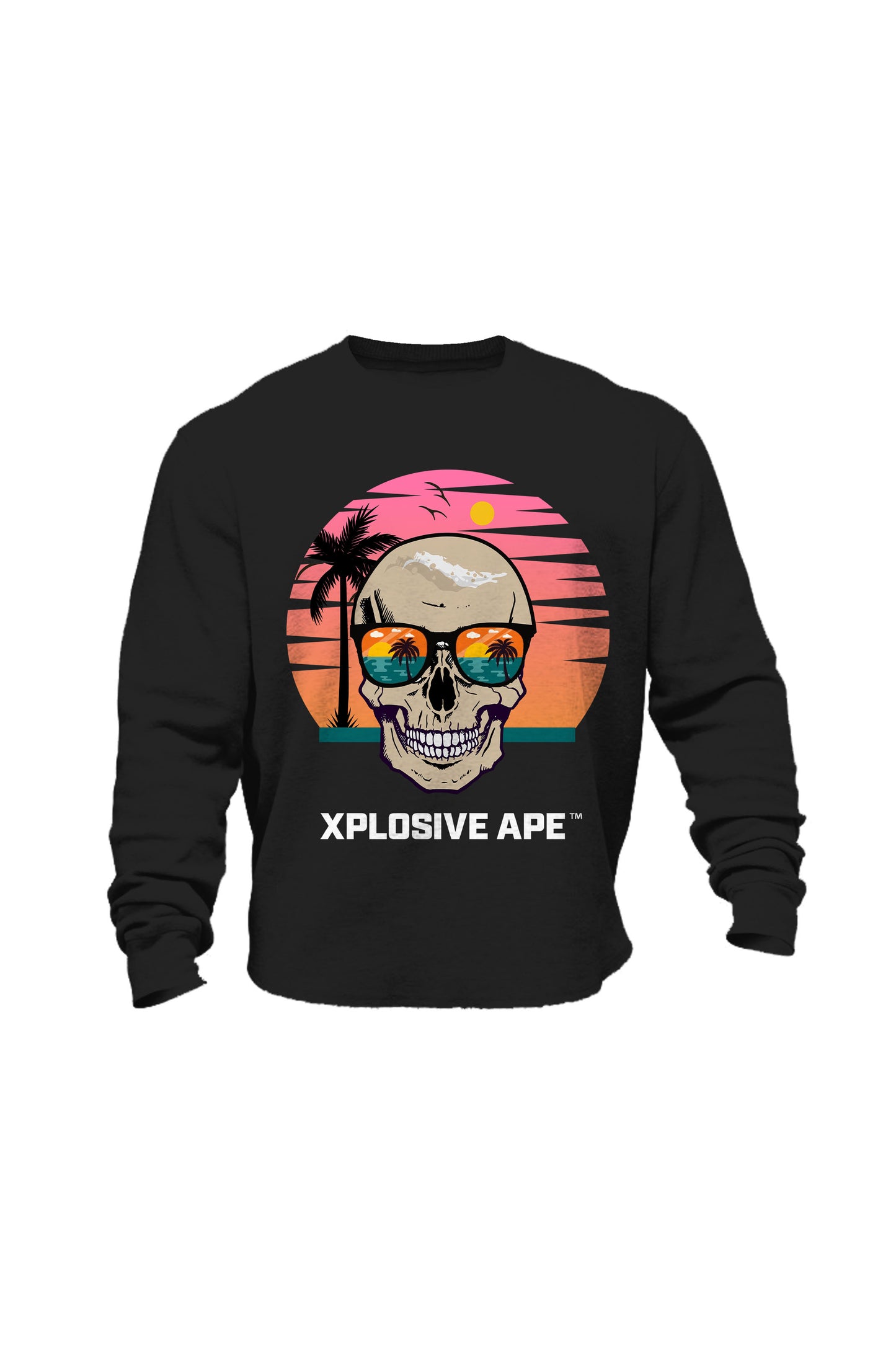 XAPE Beach Skull Sweatshirt