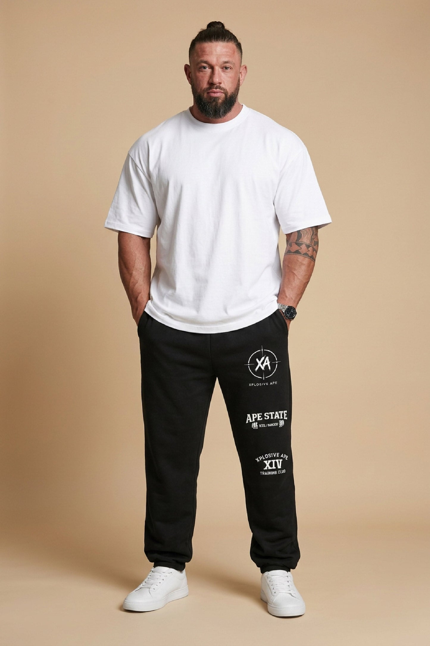 XAPE Berserk Oversized Joggers - Black