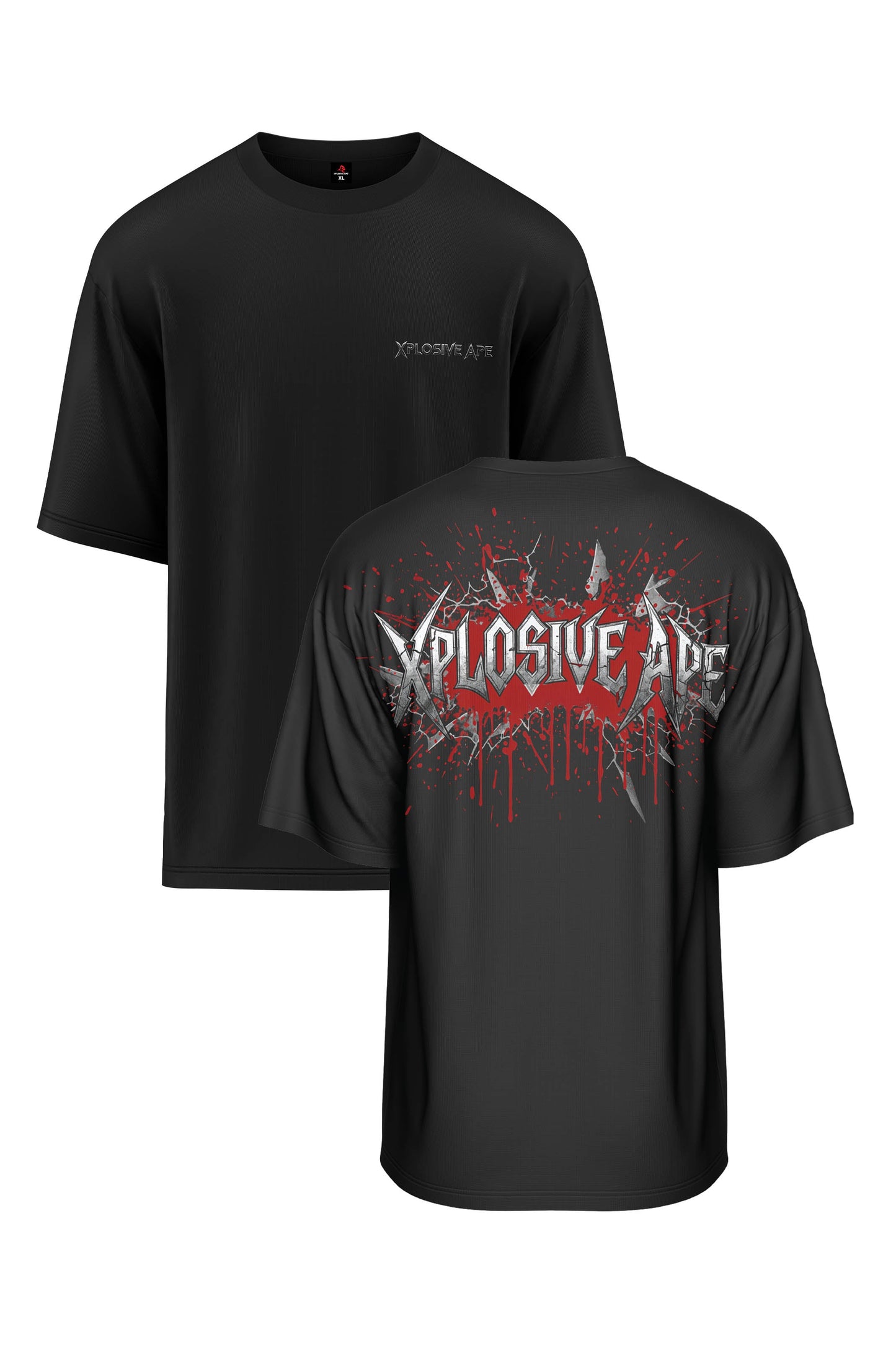 XAPE Bloodchrome Oversized Tee - Black