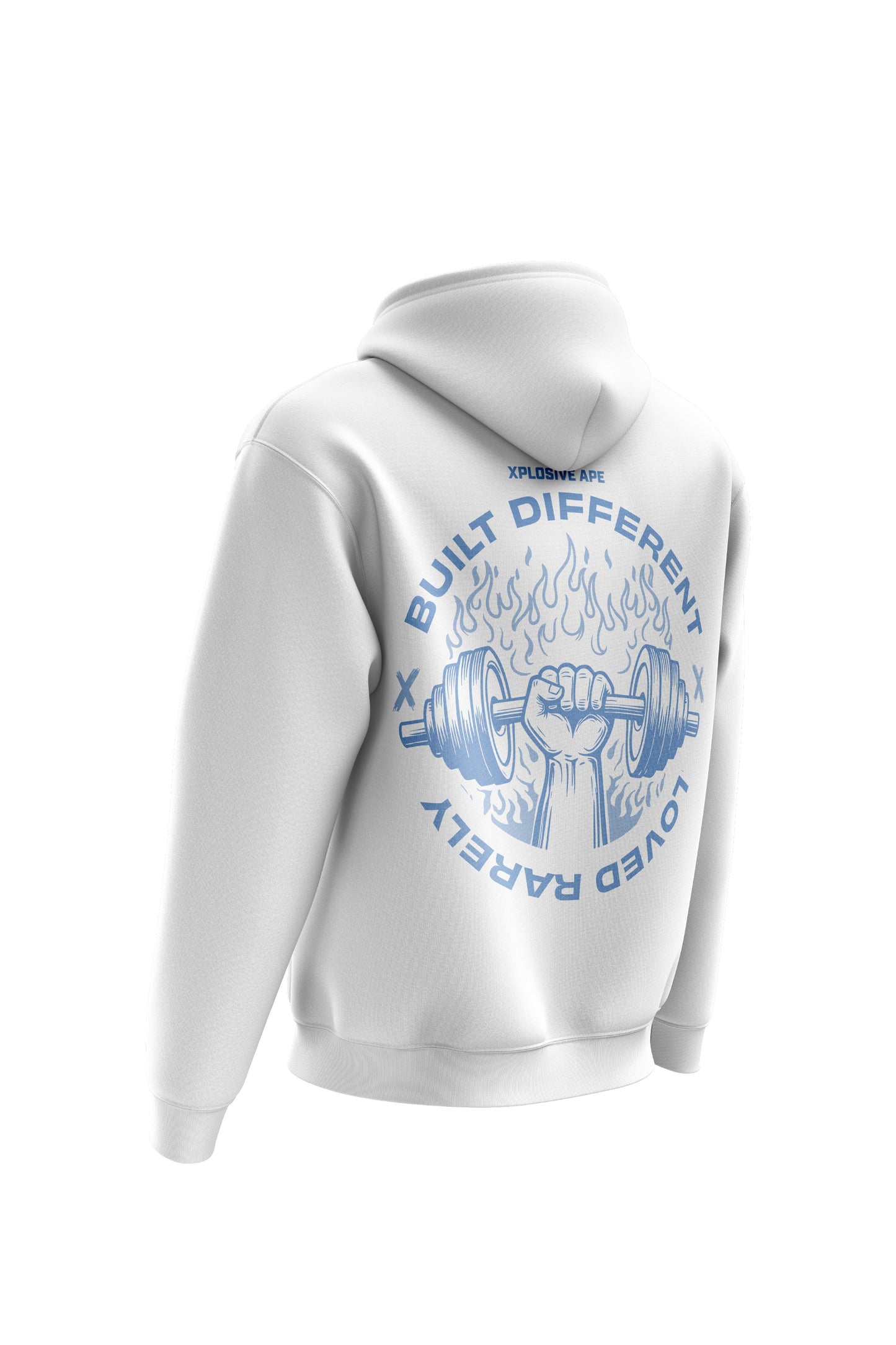 XAPE Built Different  Hoodie - White