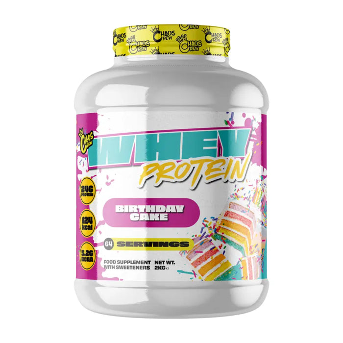 Chaos Crew Whey Protein 2kg Birthday Cake