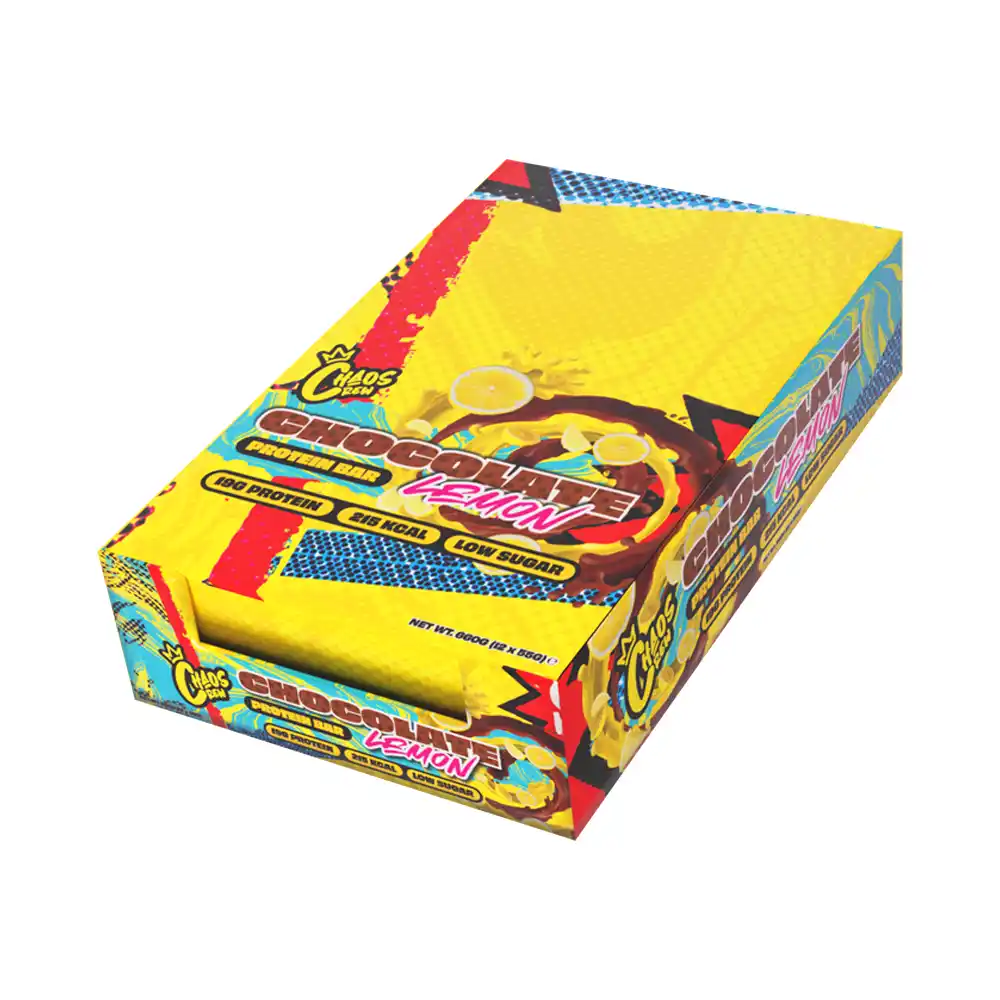 ChaosCrew Protein Bar 12x55g Chocolate Lemon