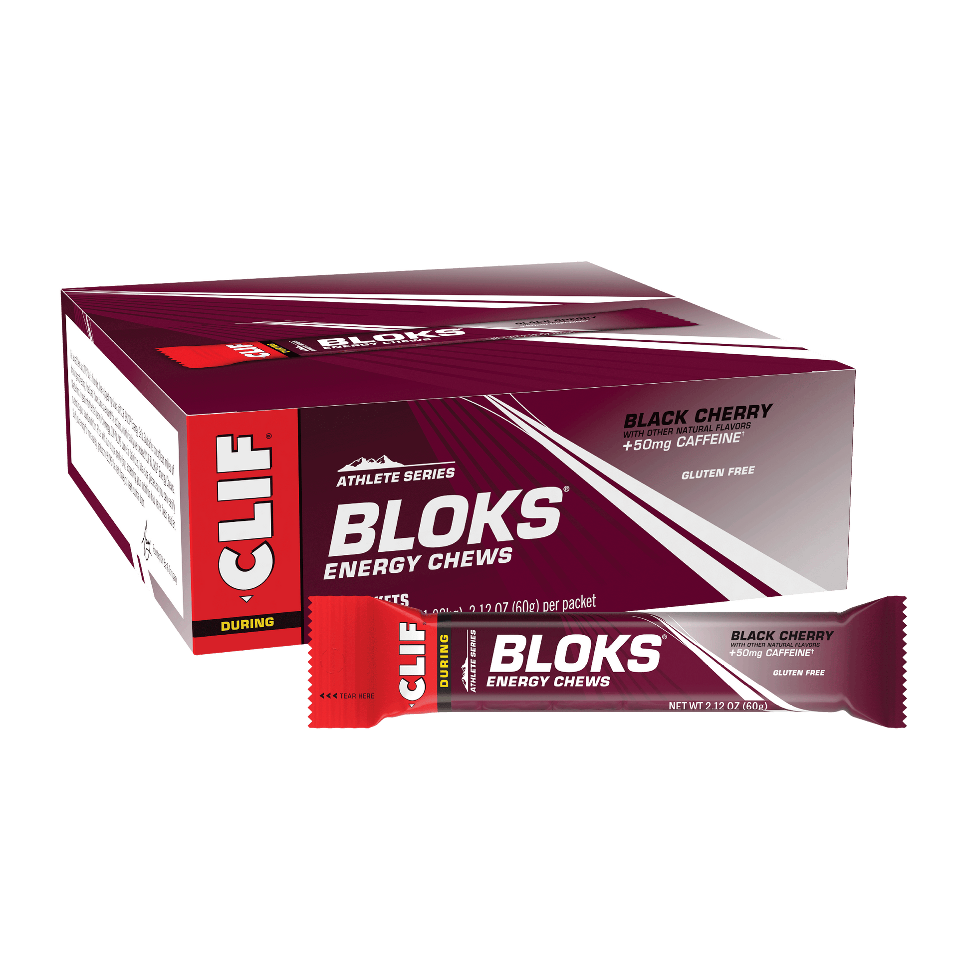 CLIF Bloks Energy Chews 18x60g Black Cherry