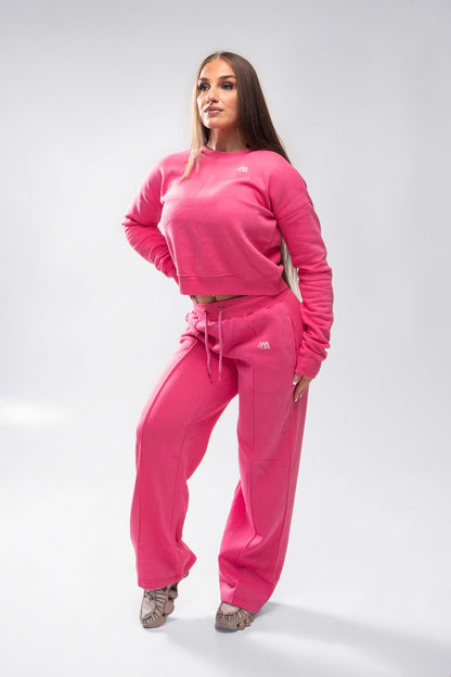 XAPE Core Logo Flared Joggers - Dusty Pink