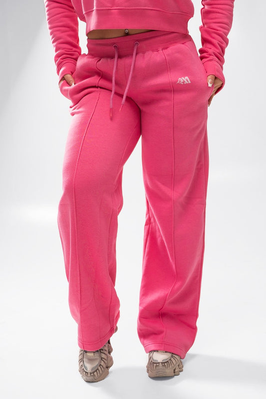 XAPE Core Logo Flared Joggers - Dusty Pink