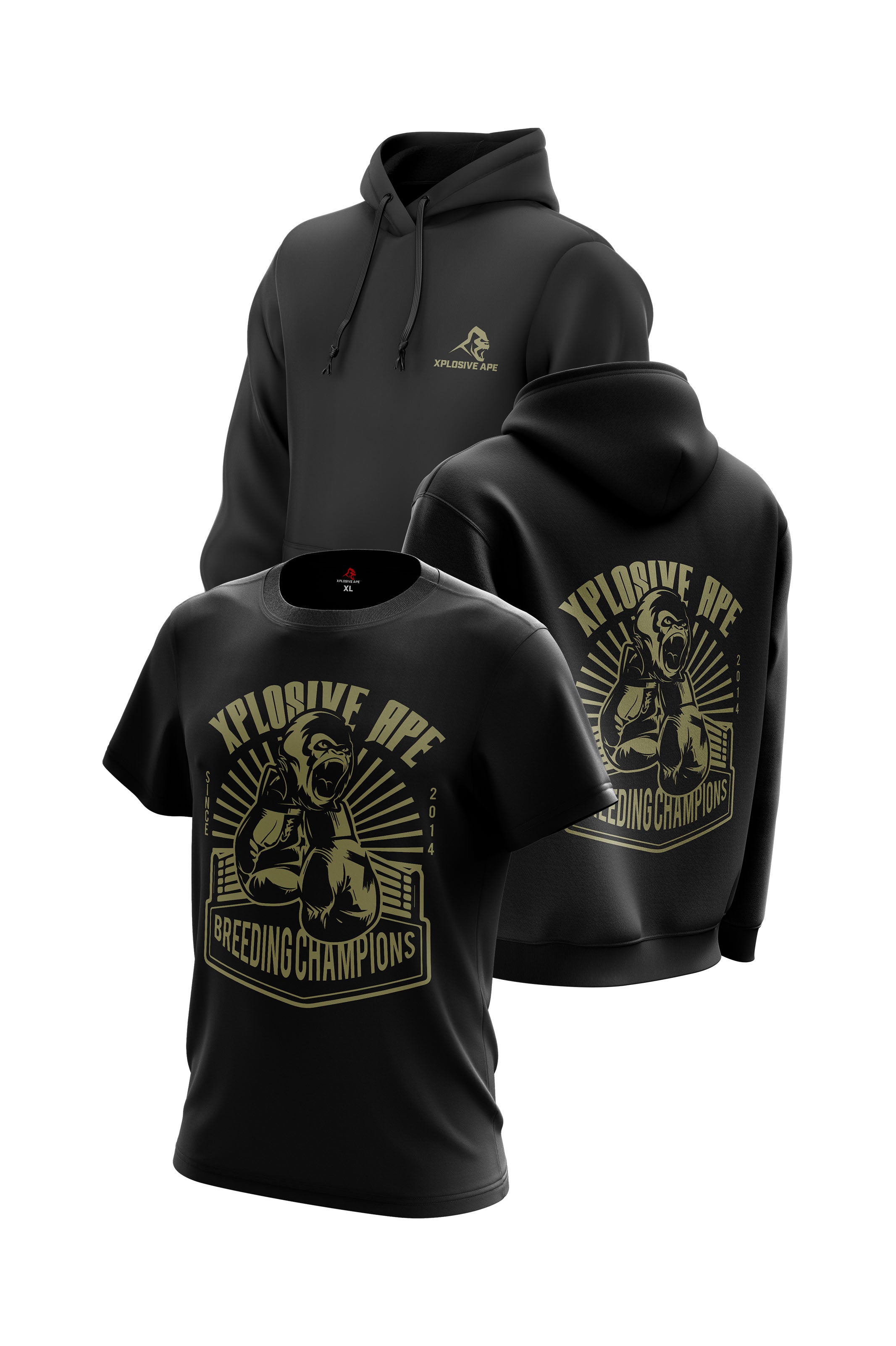 XAPE Champions Hoodie Tee Pack