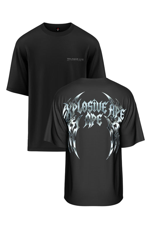 XAPE Chromeblade Wings Oversized Tee - Black