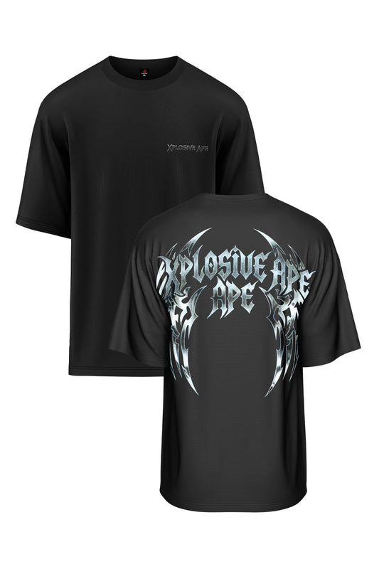 XAPE Chromeblade Wings Oversized Tee - Black