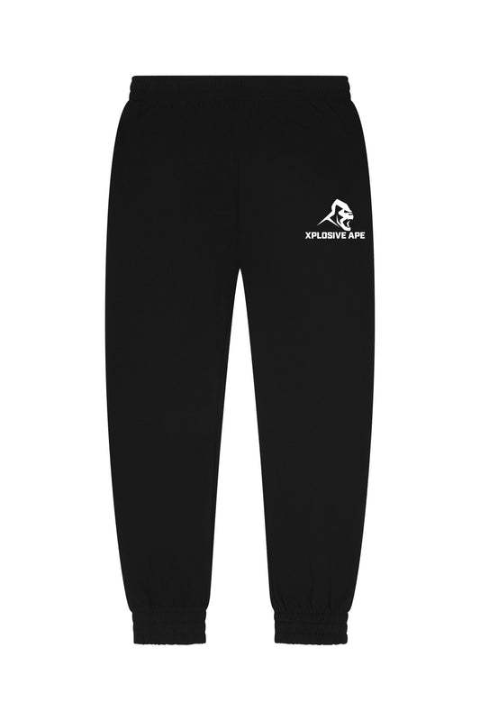 XAPE Classic Embroidery Joggers - Black