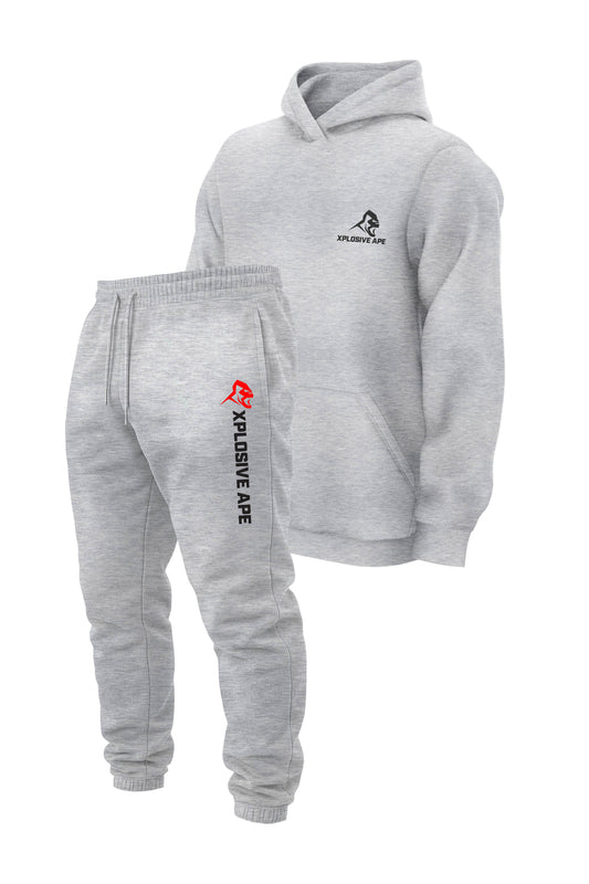 XAPE Classic Hoodie & Originals V2 Joggers Combo - Sports Grey/Ash Grey