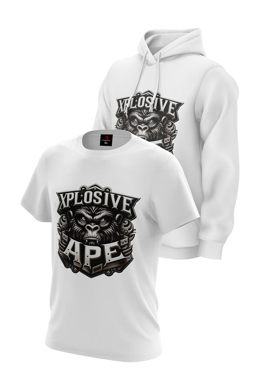 XAPE Clockwork Hoodie & Tee Combo - White