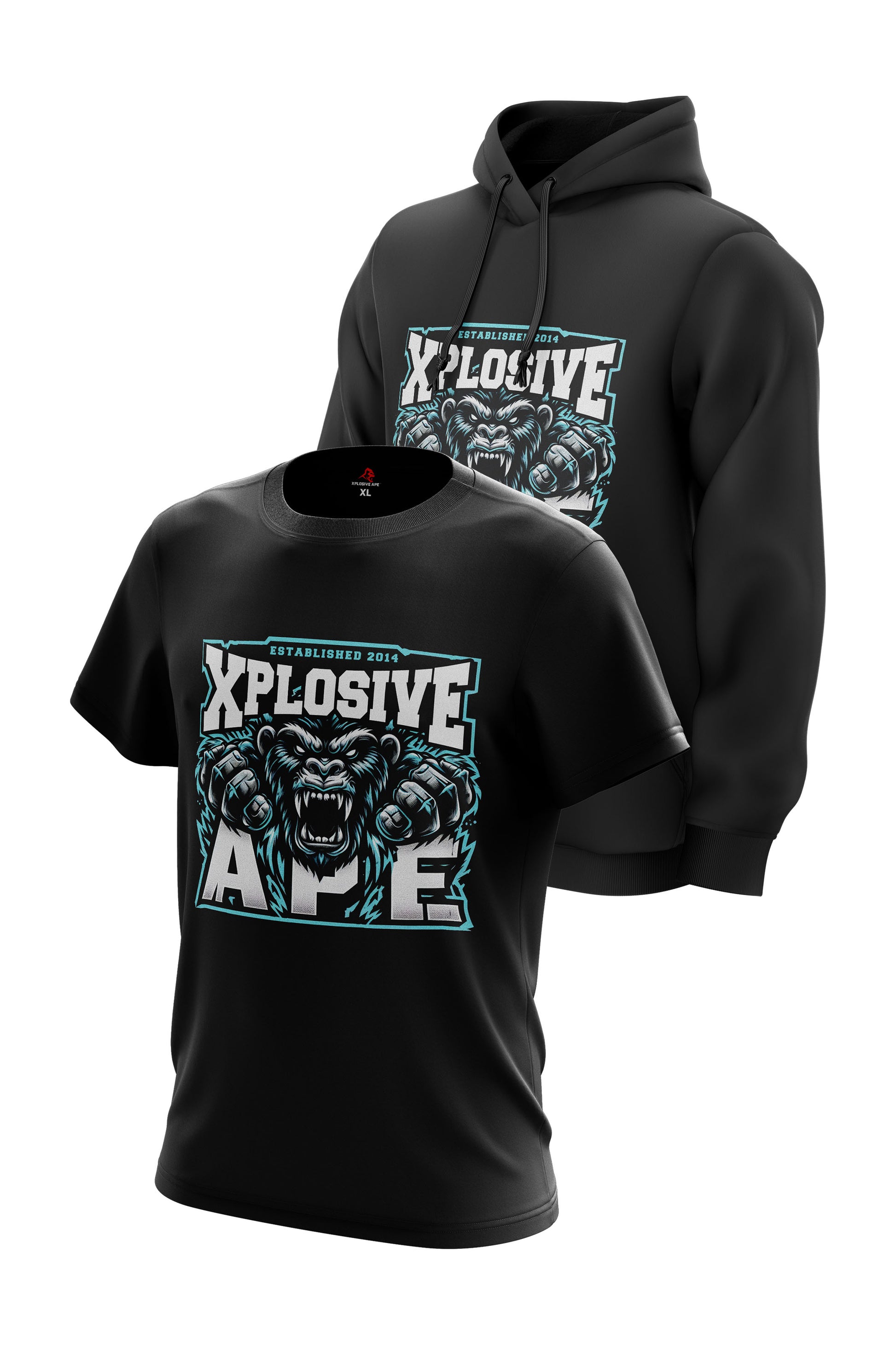 XAPE Cold Blooded Hoodie & Tee Combo - Black