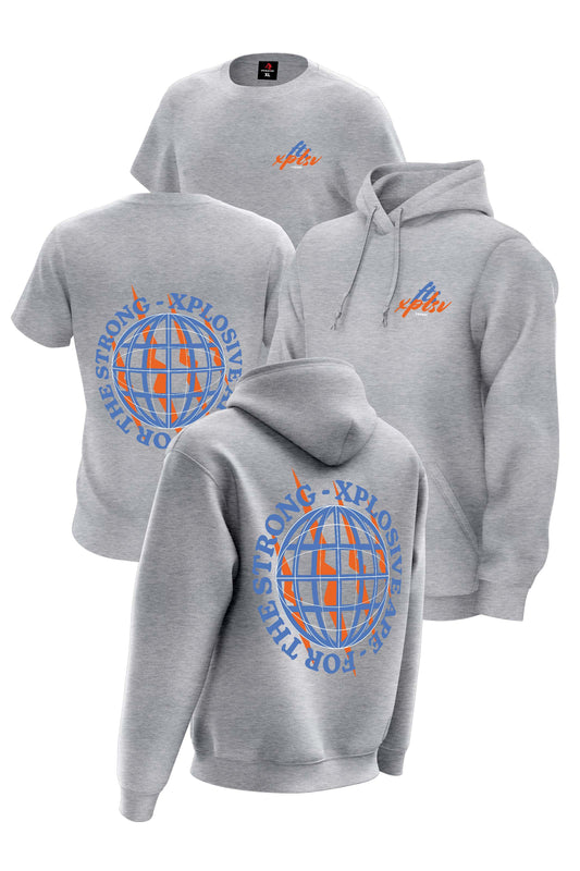 XAPE FTS Global Hoodie & Tee Combo - Grey Marl