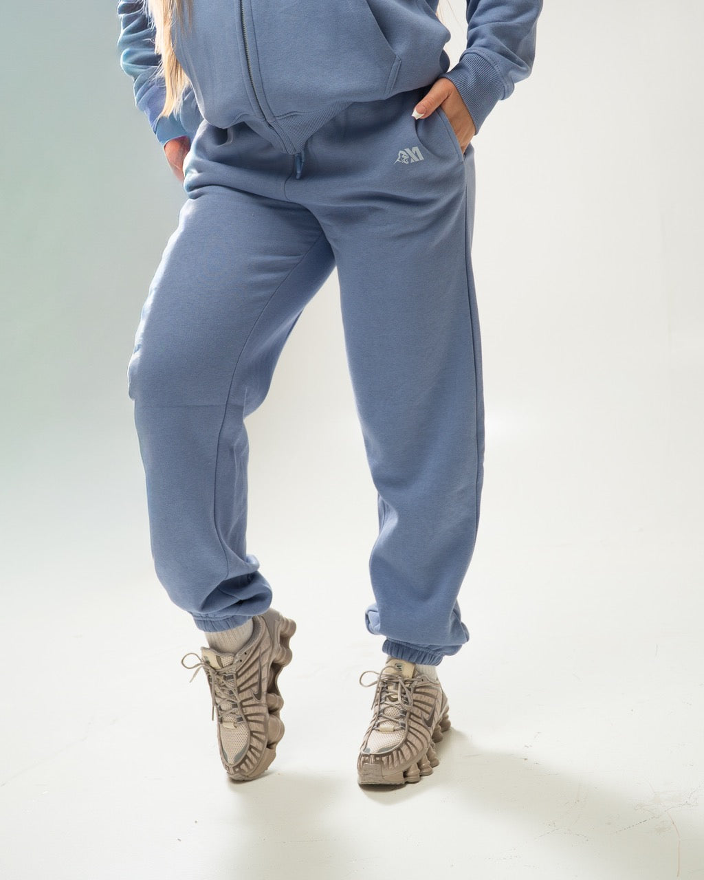 XAPE Core Logo Studio Joggers - Slate Blue