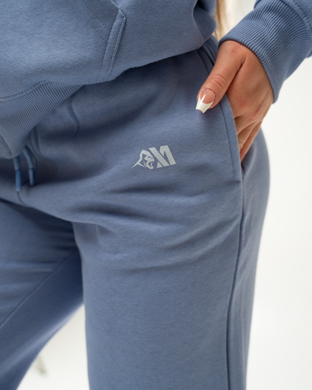 XAPE Core Logo Studio Joggers - Slate Blue
