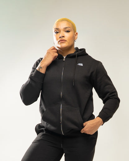 XAPE Core Logo Zip Hoodie - Black
