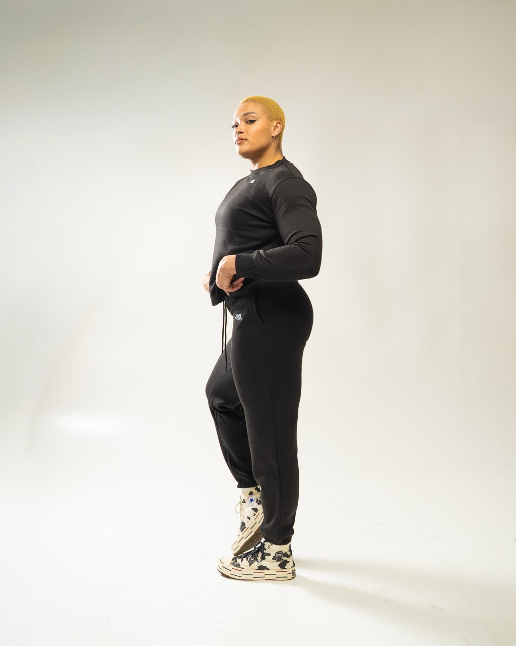 XAPE Core Logo Studio Joggers - Black