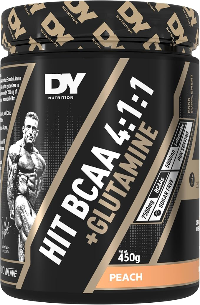 DY Nutrition Hit BCAA 4:1:1 + Glutamine 450g Peach