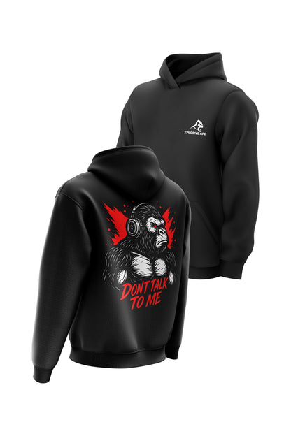 XAPE Don't Talk To Me V3 String Hoodie - Black