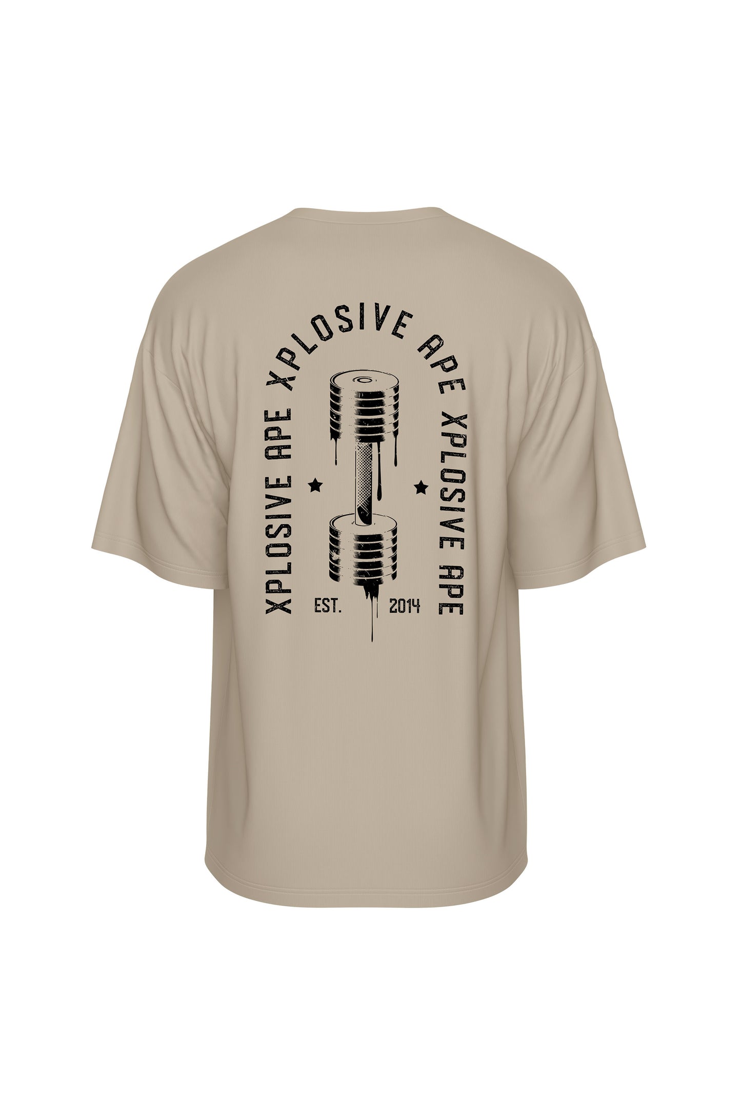 XAPE Dumbbell Oversized Tee - Sand