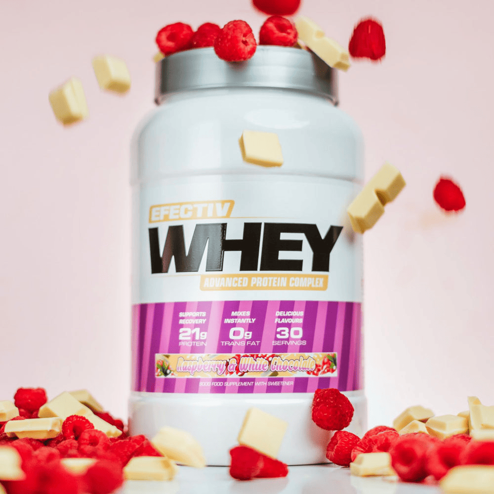 Efectiv Nutrition Whey Protein 900g Raspberry & White Chocolate