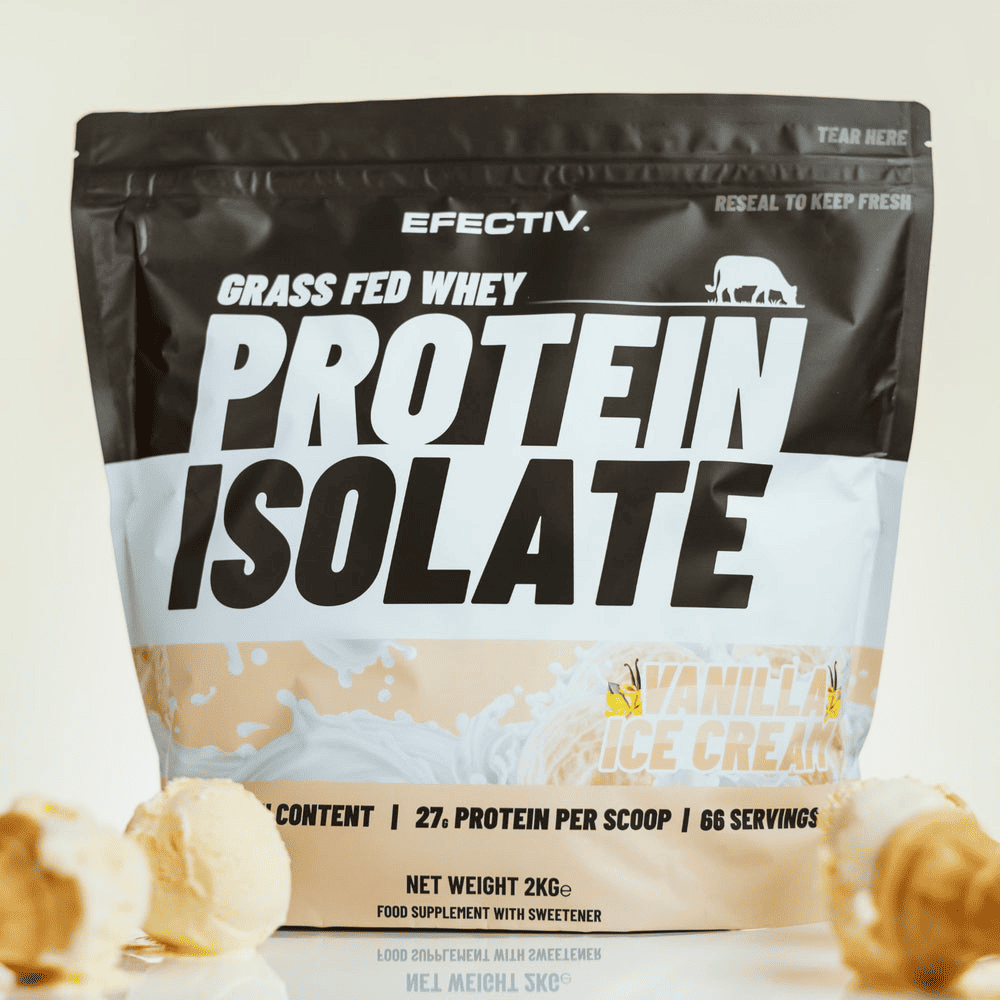 Efectiv Nutrition Grass Fed Whey Protein Isolate 2000g Vanilla Icecream