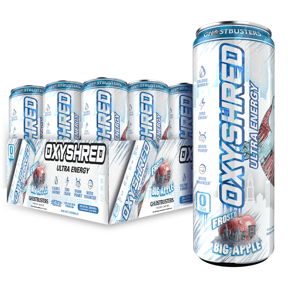 EHP Labs OxyShred Ultra Energy Drink RTD 12x355ml Big Frosty Apple (Ghostbusters)