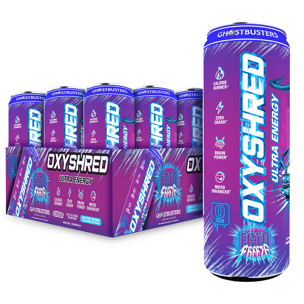 EHP Labs OxyShred Ultra Energy Drink RTD 12x355ml Ecto Freeze (Ghostbusters)