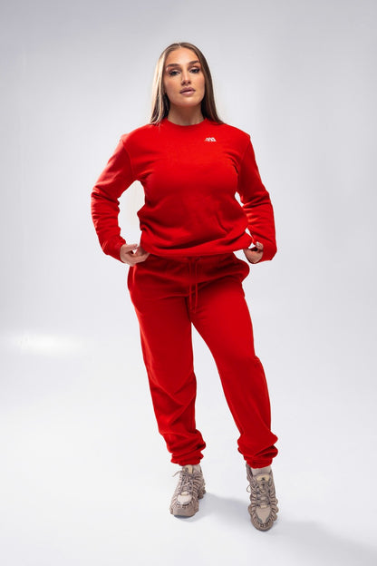 XAPE Core Logo Studio Joggers - Red