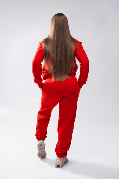 XAPE Core Logo Studio Joggers - Red