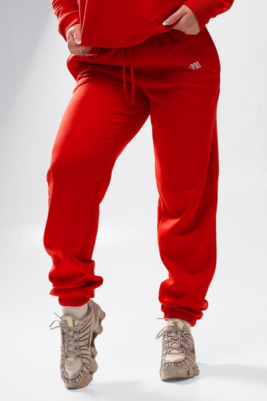 XAPE Core Logo Studio Joggers - Red