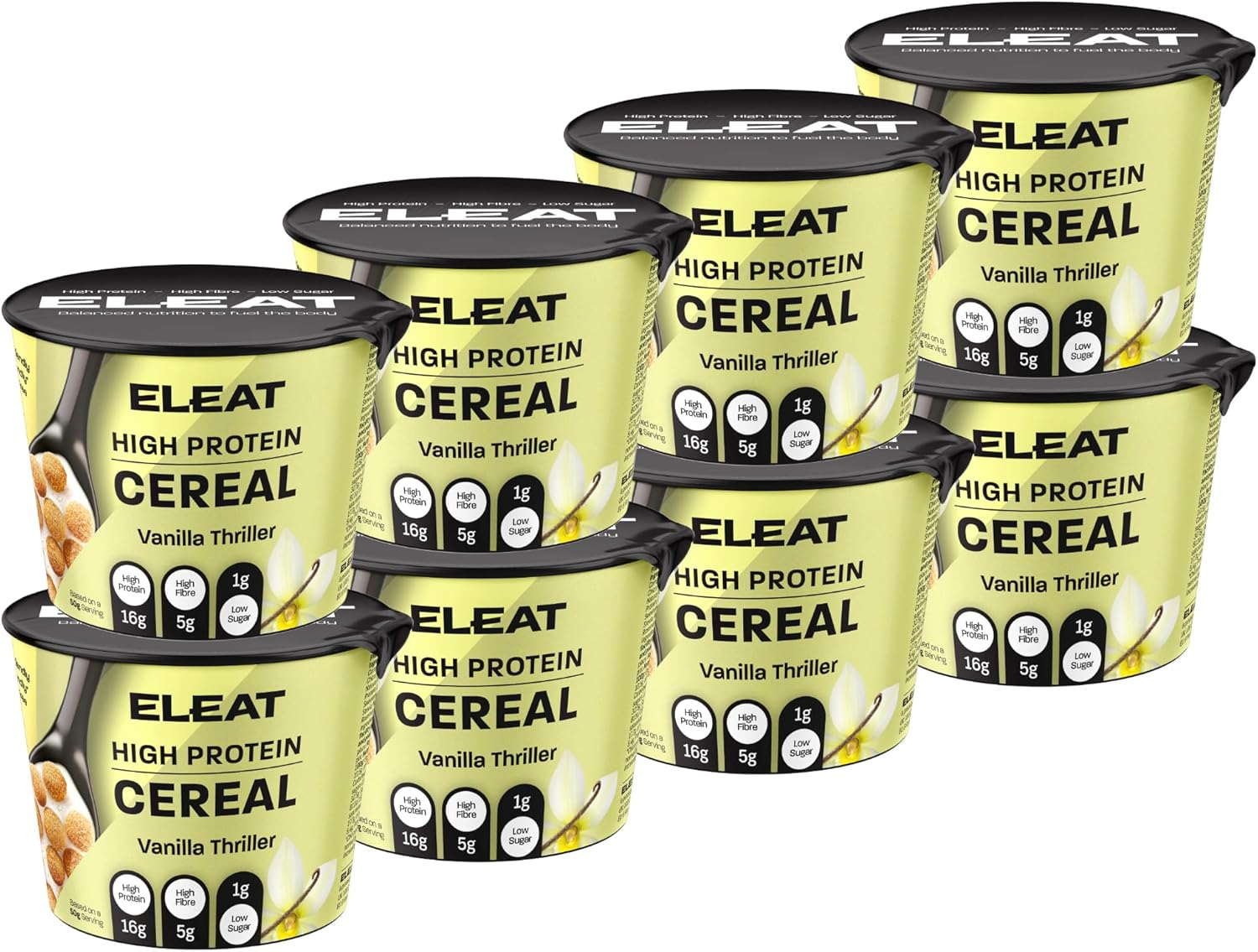 Eleat Balanced, High Protein Cereal 8x50g Vanilla