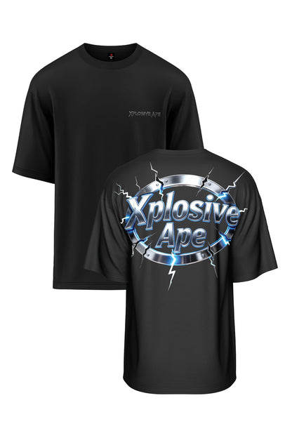 XAPE Electro Seal Oversized Tee - Black