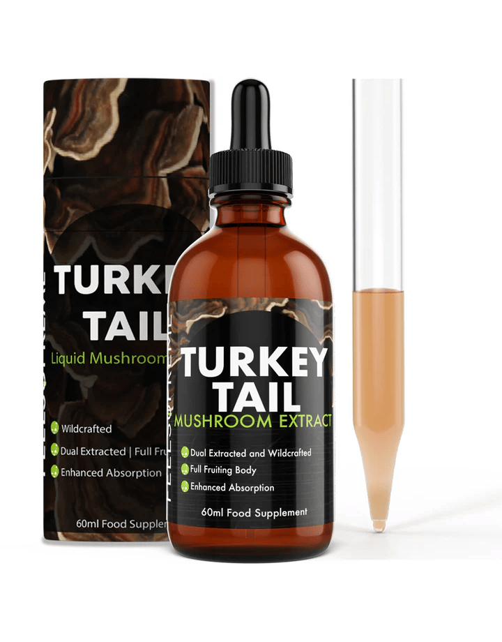 Feel Supreme Turkey Tail Mushroom Liquid | High Strength Tincture for Immunity 60ml