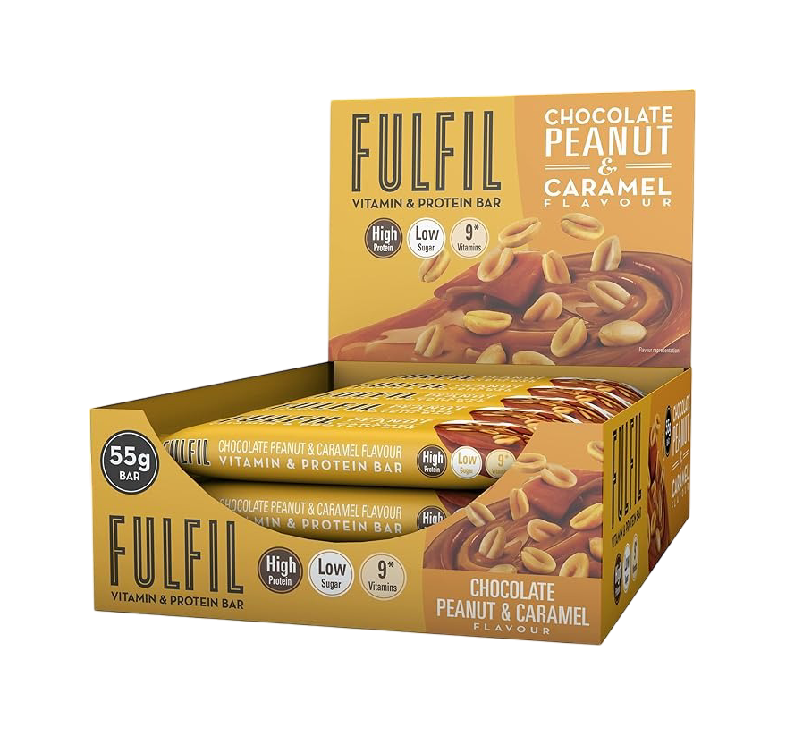 Fulfil Nutrition Vitamin & Protein Bar 15x55g Peanut & Caramel