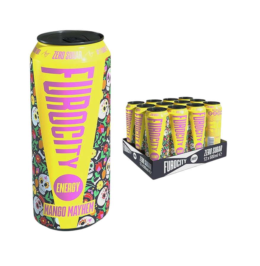 Furocity Energy Drink 12x500ml Mango Mayhem