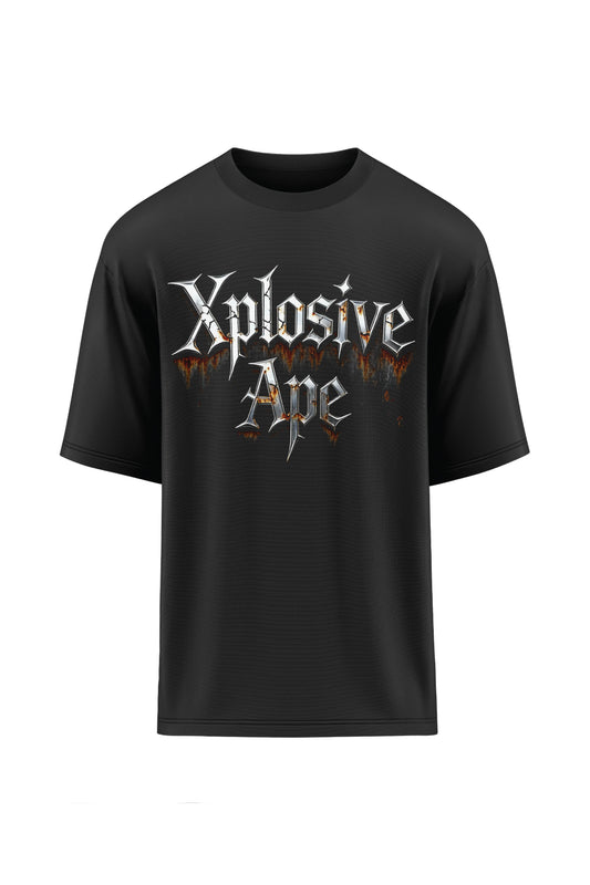 XAPE Forged in Fire Oversized Tee - Black