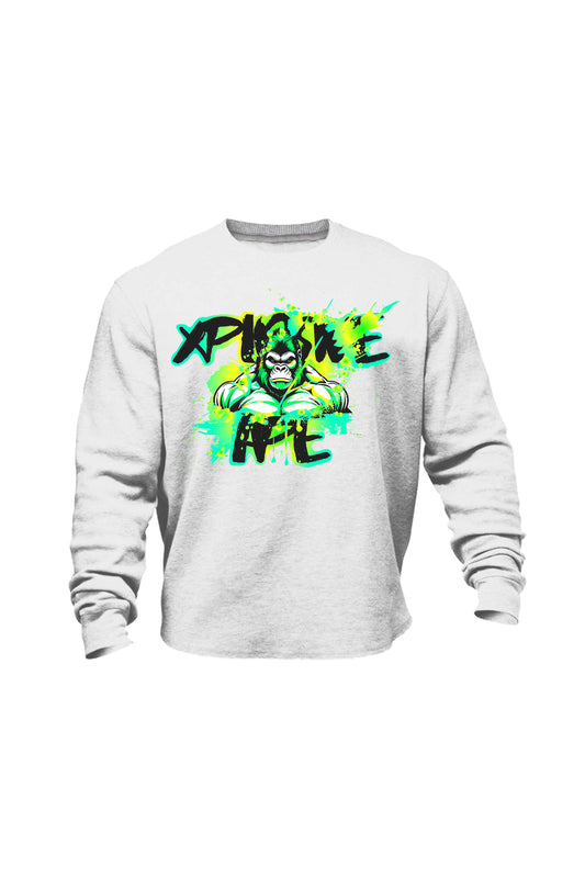 XAPE Splatter Graffiti V2 Sweatshirt - White