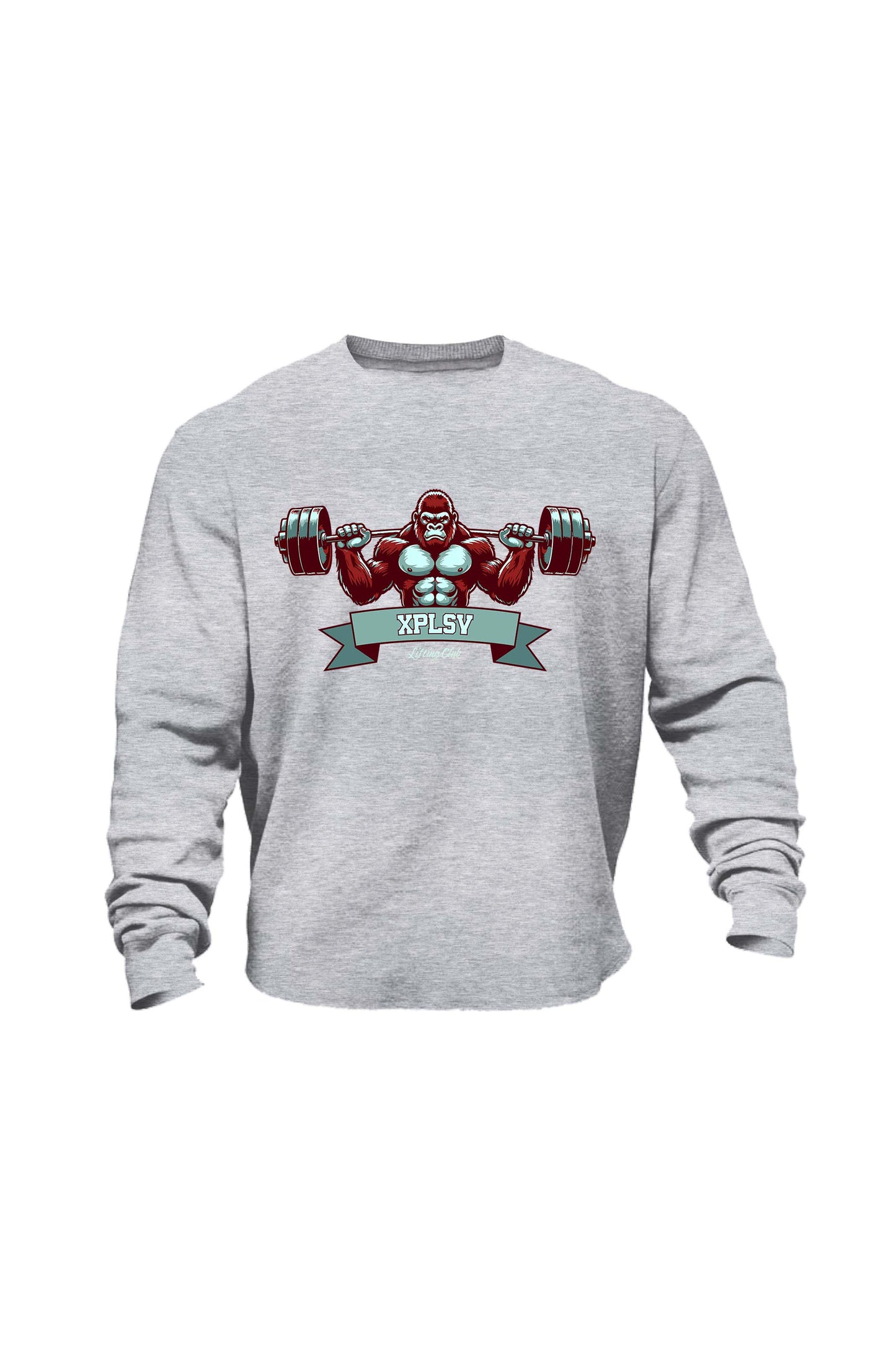 XAPE Lifting Club V1 Sweatshirt - Grey Marl