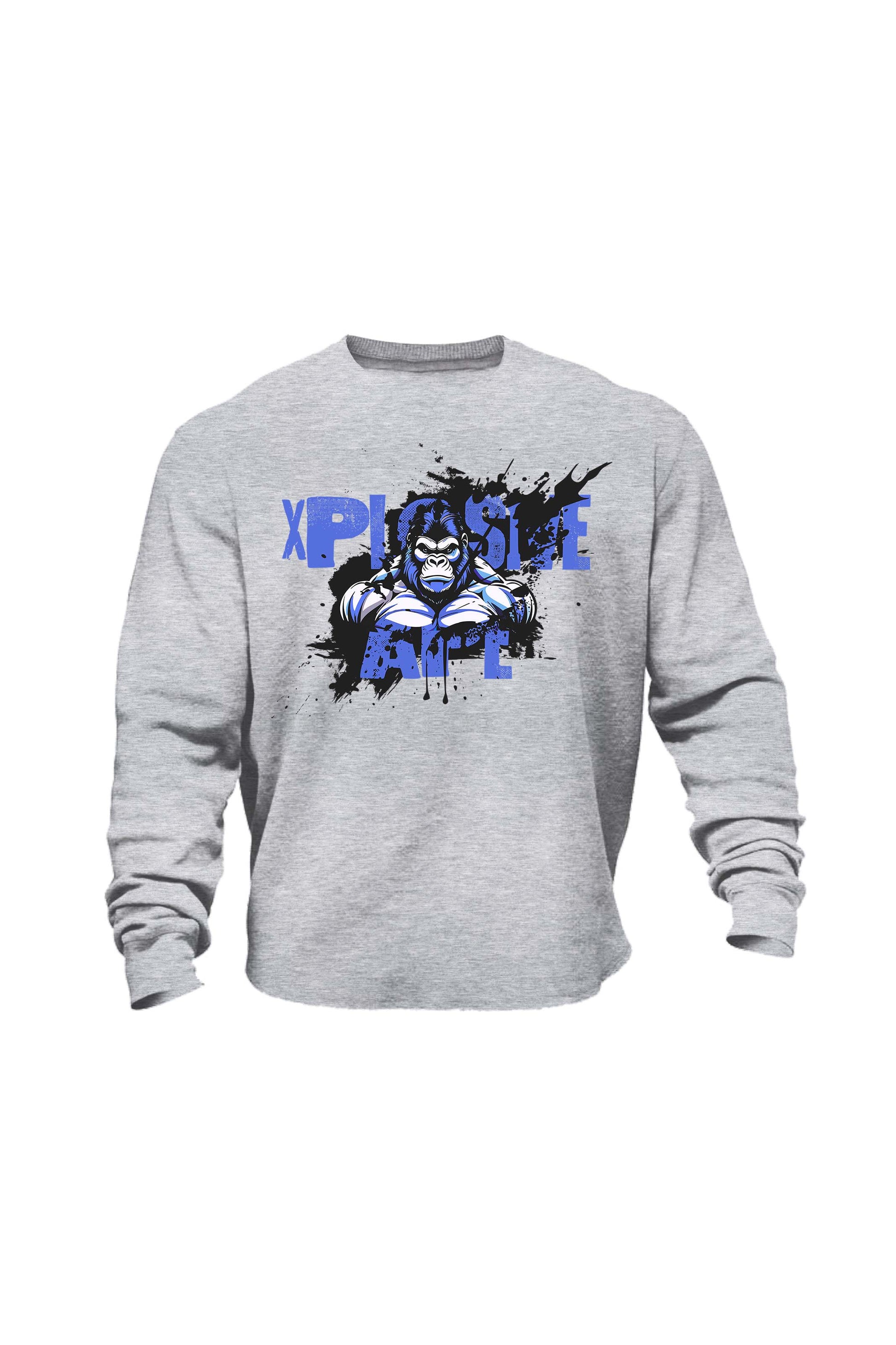 XAPE Splatter V3 Sweatshirt - Grey Marl