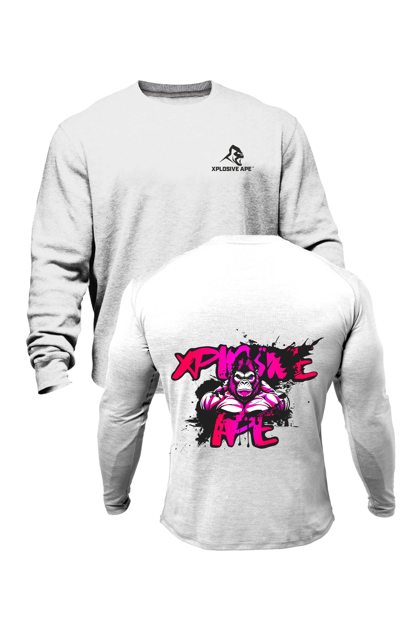 XAPE Splatter Graffiti V3 Sweatshirt - White