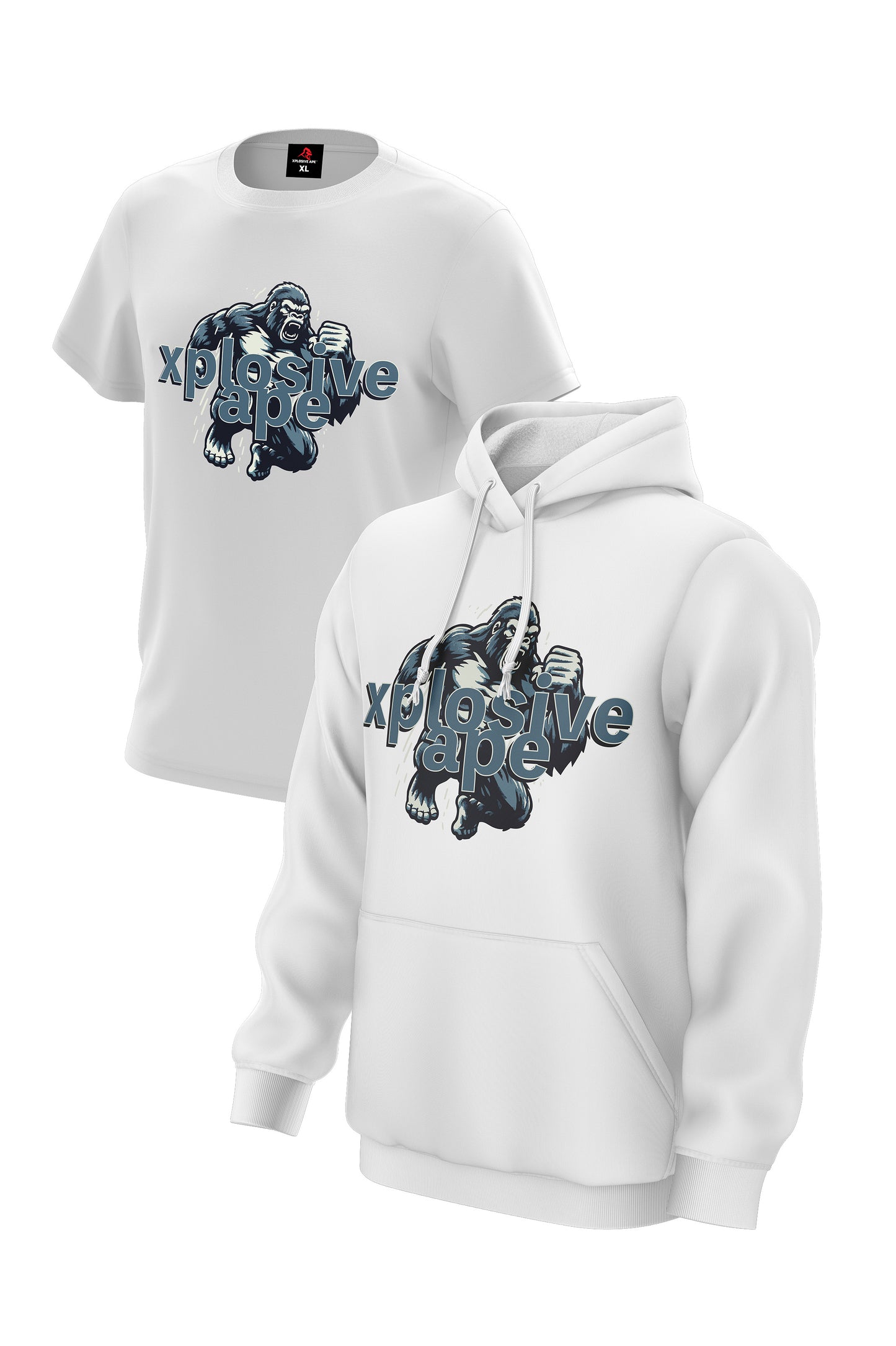 XAPE Fury V1 Hoodie & Tee - White