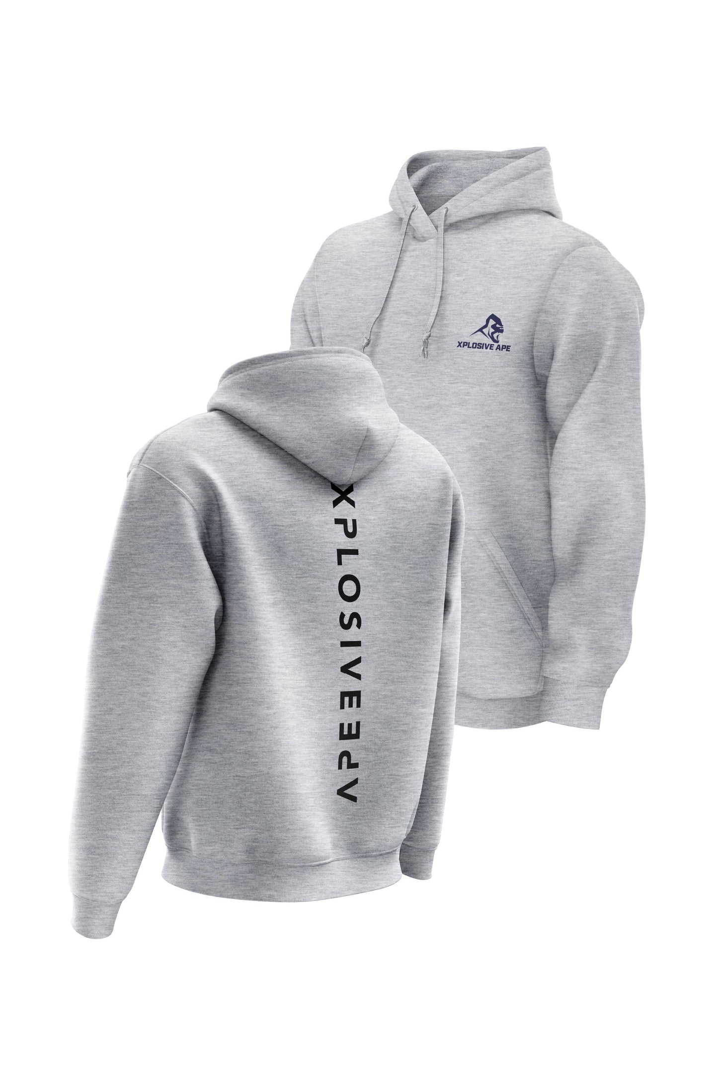 XAPE Futuristic V2 String Hoodie - Sports Grey