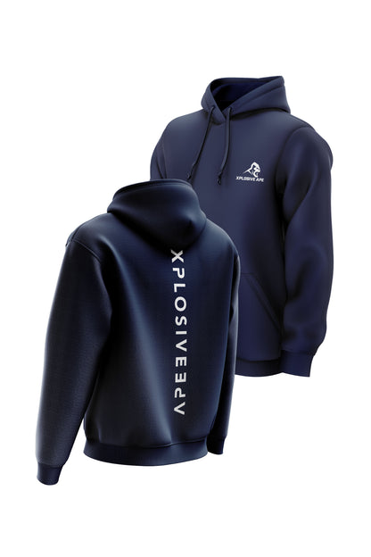 XAPE Futuristic V2 String Hoodie - Navy