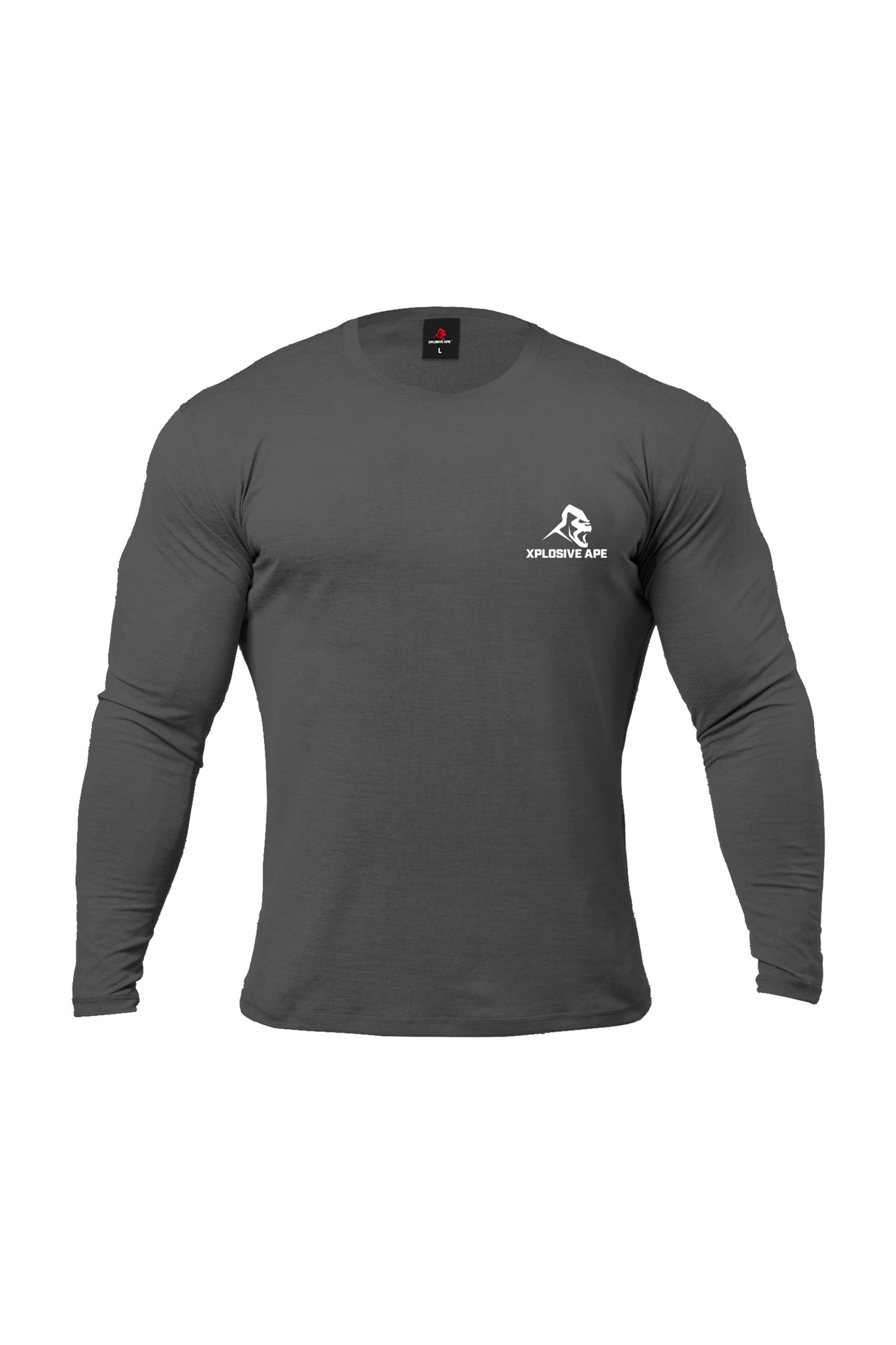 XAPE Futuristic Long Sleeve Tee - Charcoal