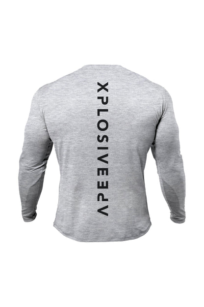 XAPE Futuristic V2 Long Sleeve Tee - Sports Grey