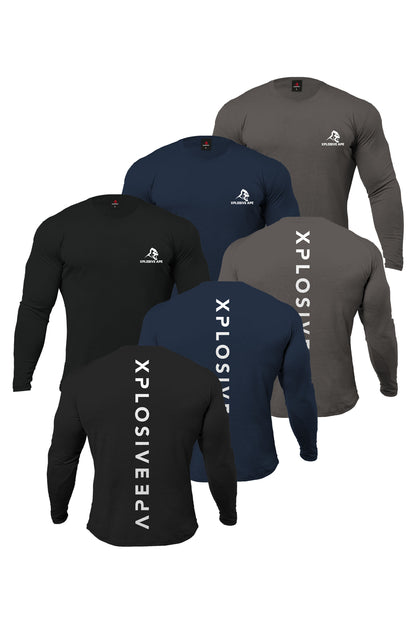 XAPE Futuristic Long Sleeve 3 Tees Pack