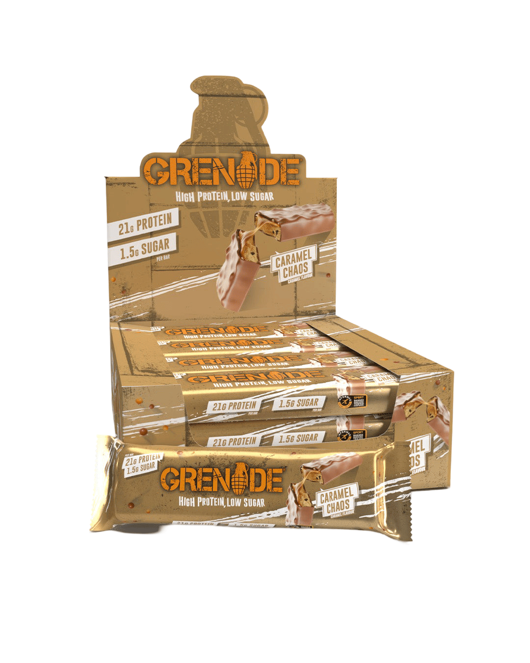 Grenade Protein Bar 12x60g Caramel Chaos